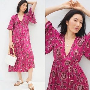Anthropologie Omika Pia Maxi Dress — Beautiful Magenta color WITH POCKETS!!